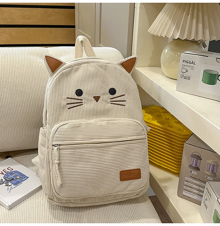 Schneller Mini-Schulrucksack mit Katzenohren