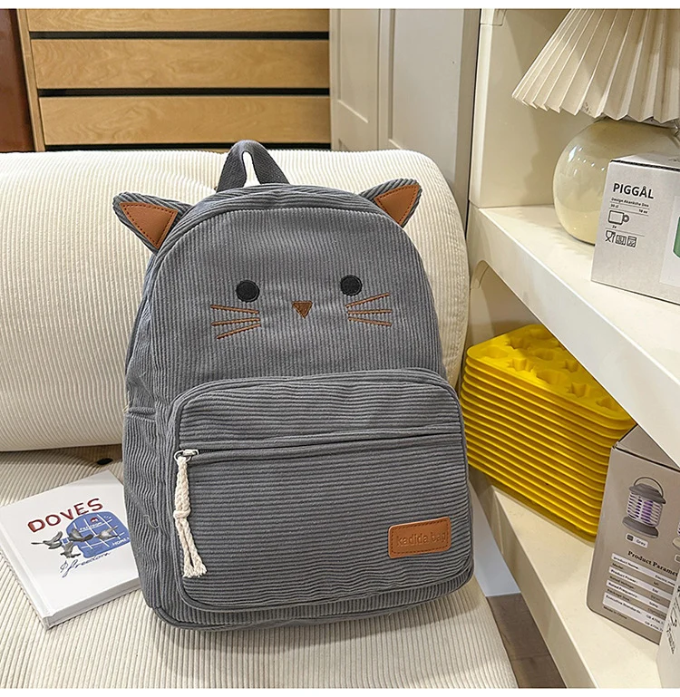 Schneller Mini-Schulrucksack mit Katzenohren