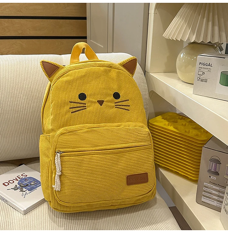 Schneller Mini-Schulrucksack mit Katzenohren