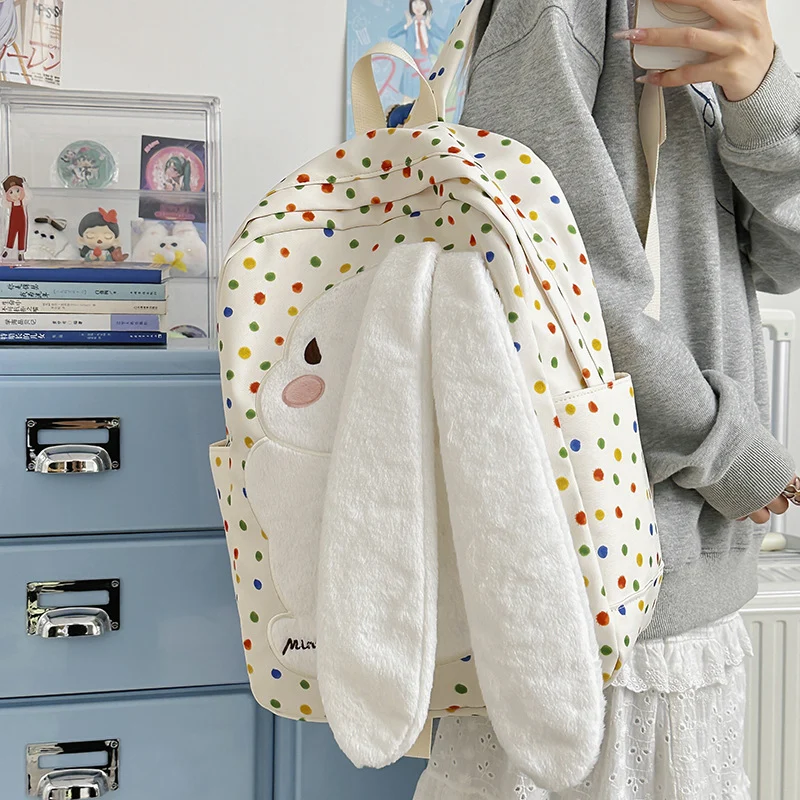 Niedlicher Plüsch-Hasenrucksack Skanto