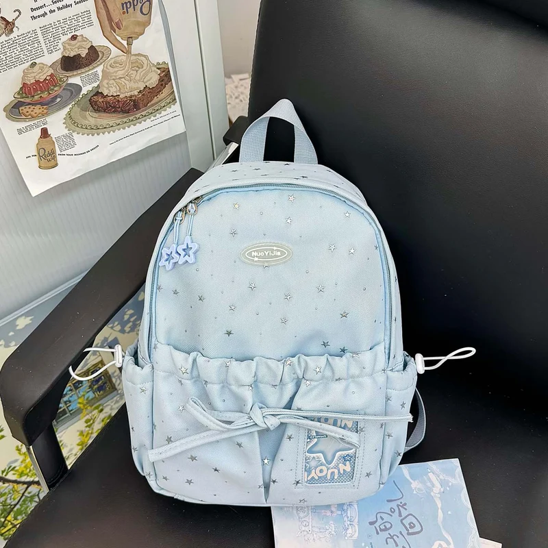 Lustiger lässiger Schulrucksack mit Sternenmuster