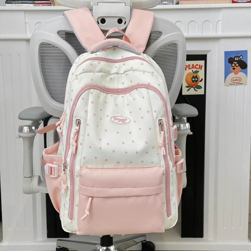 Schicker multifunktionaler Schulrucksack mit Sternen-Dekor