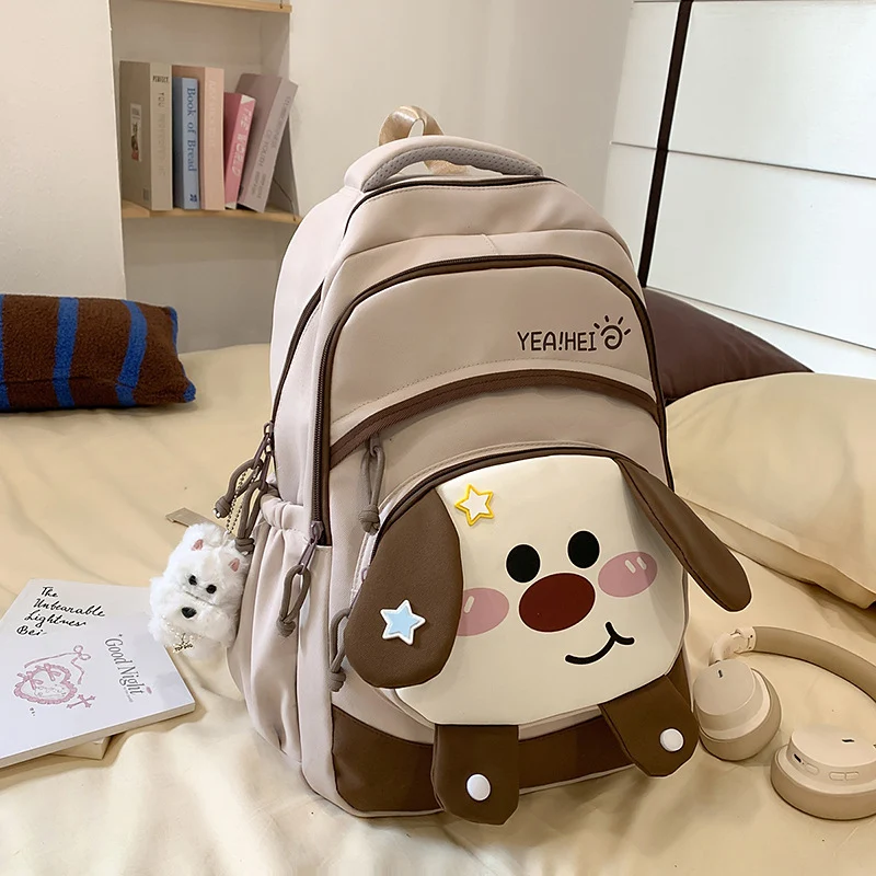 Schneller Schulrucksack im Cartoon-Hund-Design