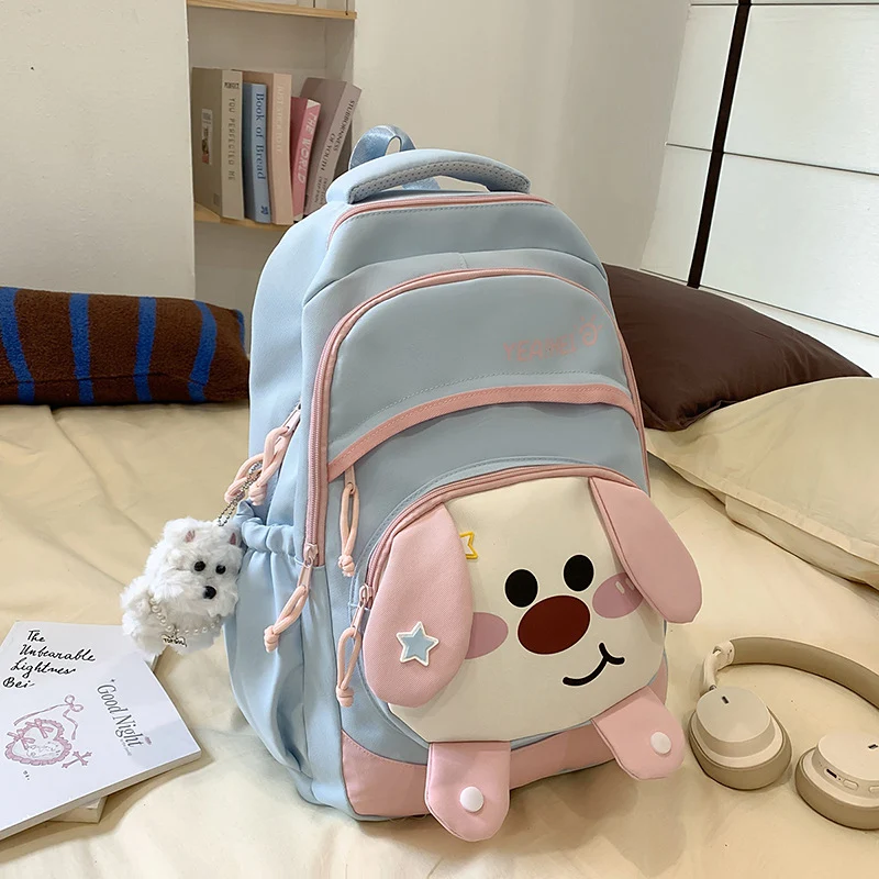 Schneller Schulrucksack im Cartoon-Hund-Design