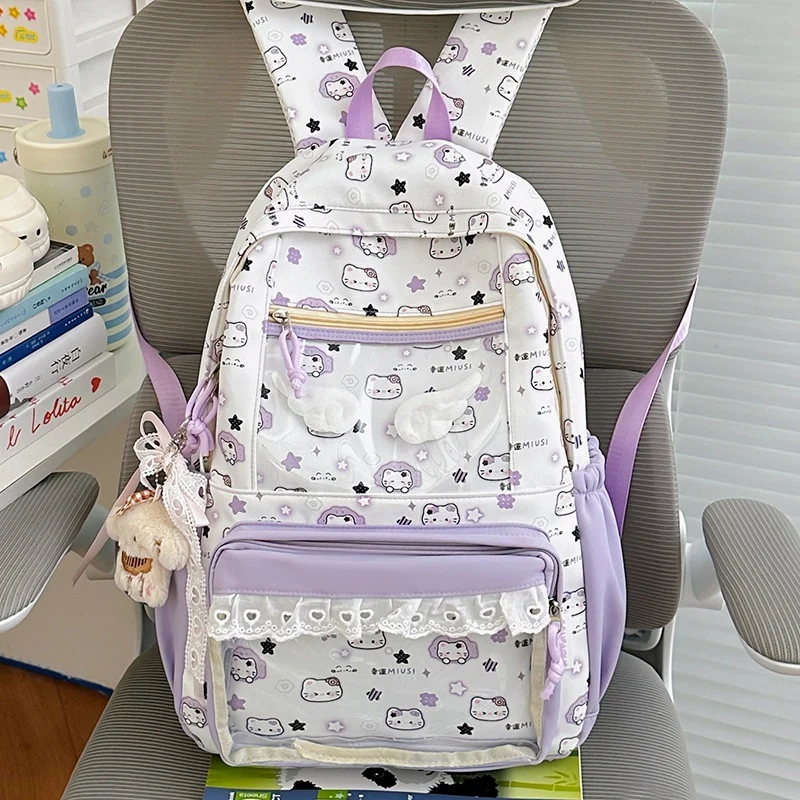 Niedlicher Schulrucksack im Charakter-Design