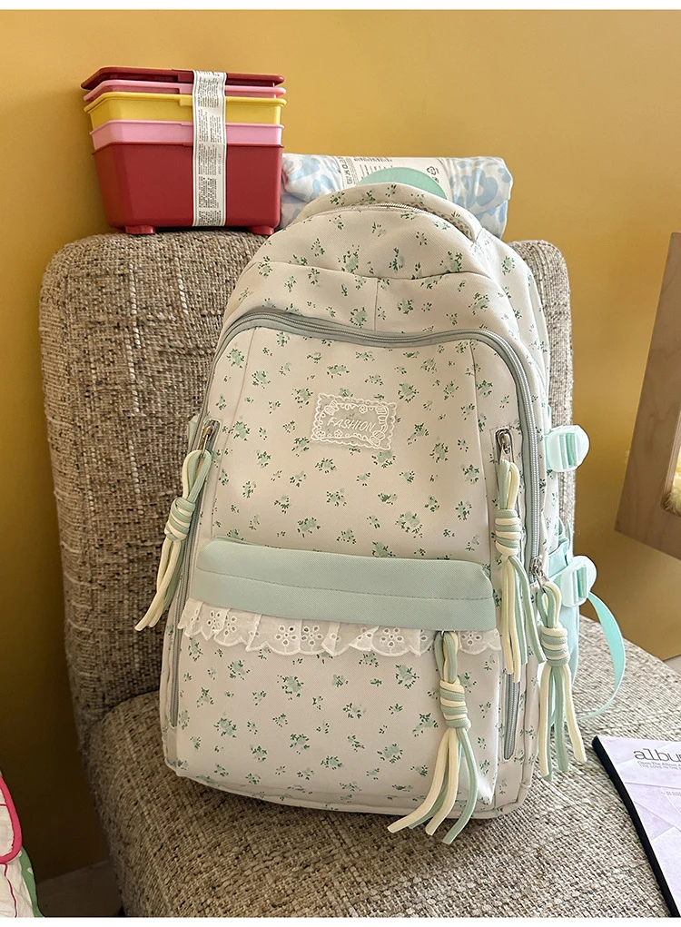 Blumen-Schulrucksack