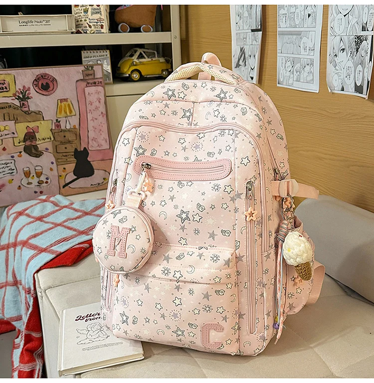 Charmanter Sternen-Schulrucksack