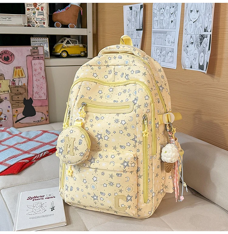 Charmanter Sternen-Schulrucksack