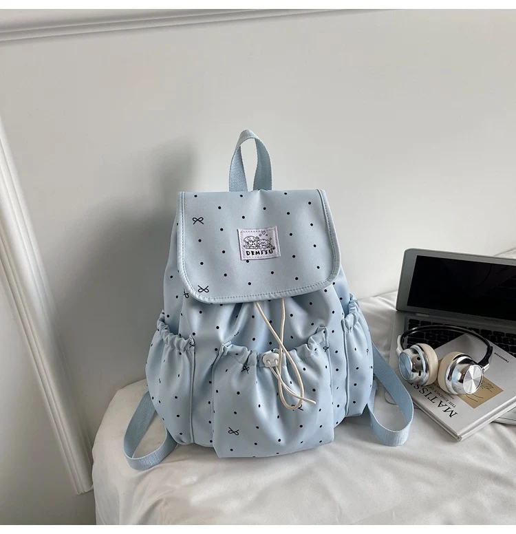 Lässiger Schulrucksack mit Kordelzug