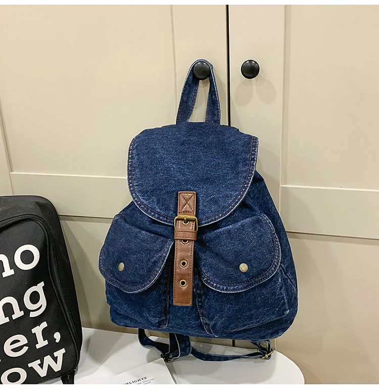 Klassischer Jeans-Schulrucksack