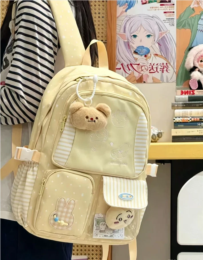 Niedlicher Schulrucksack im Charakter-Design
