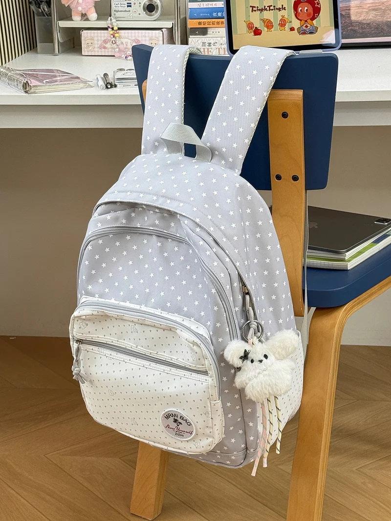 Niedliche lässige Schultasche mit Sternenmuster