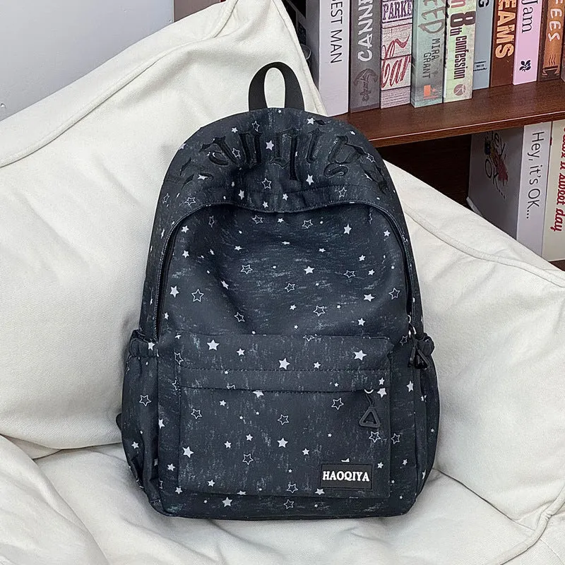 Niedliche Schultasche mit Sternenmuster