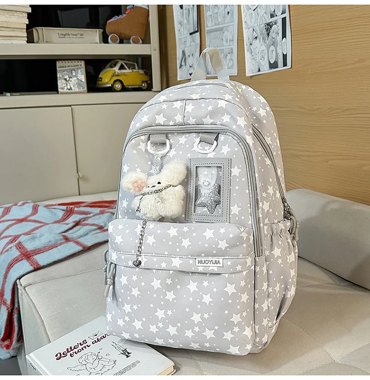 Niedlicher Schulrucksack mit Sternen-Dekor