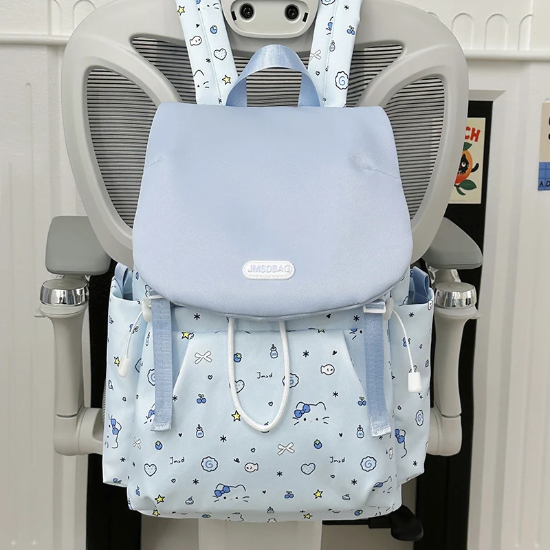 Niedlicher Schulrucksack mit Charakter-Print