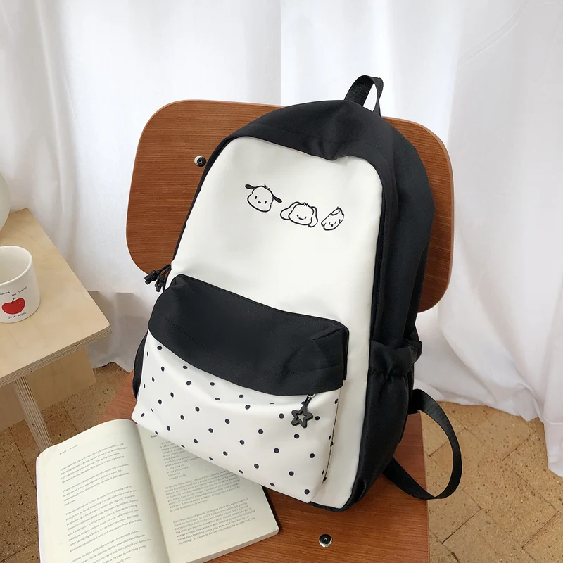 Niedlicher Schulrucksack mit Charakter-Print