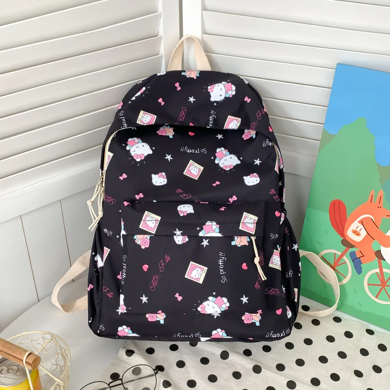 Niedlicher Schulrucksack mit Charakter-Print