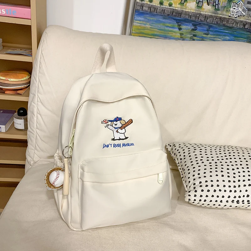 Leichter Schulrucksack im Cartoon-Stil