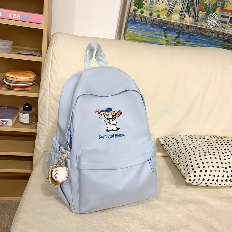 Leichter Schulrucksack im Cartoon-Stil
