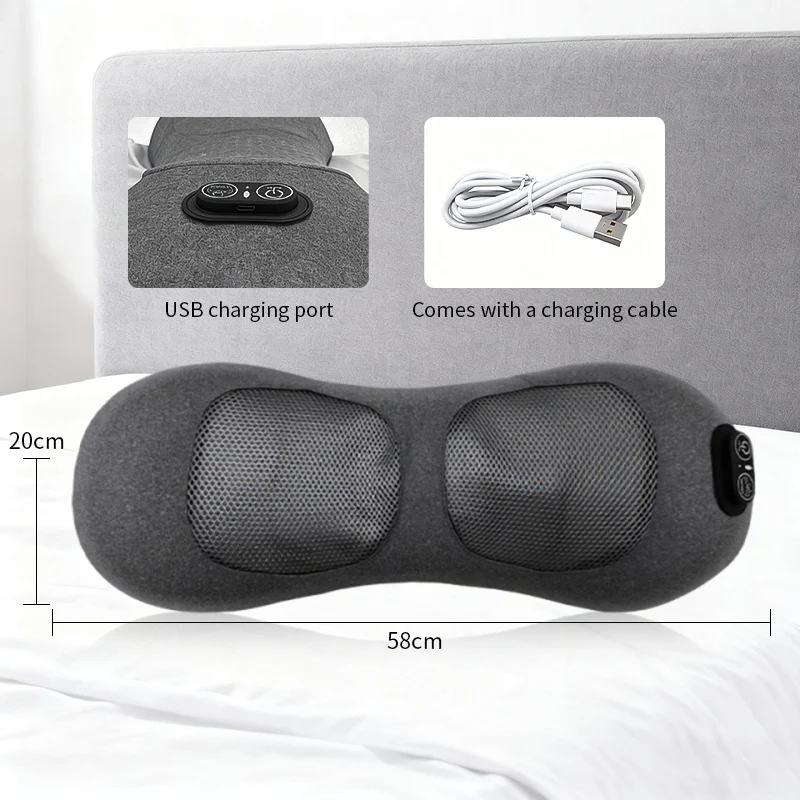 Bequemes Massagekissen mit USB-Ladefunktion Skanto