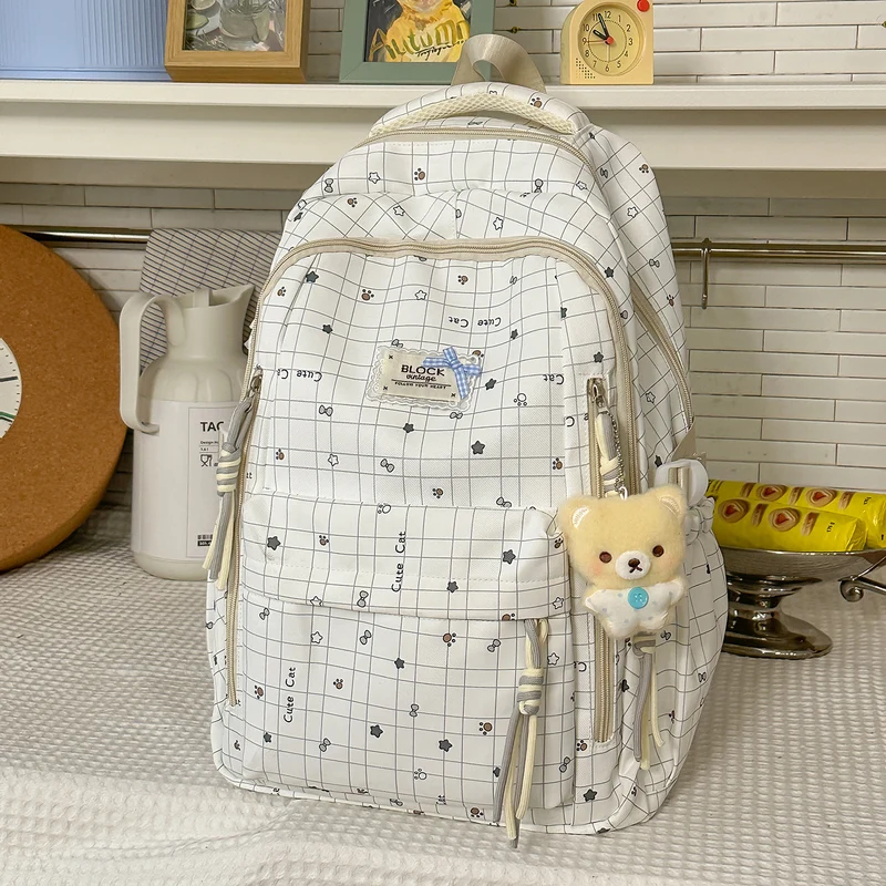 Niedlicher Schulrucksack mit Tiermuster