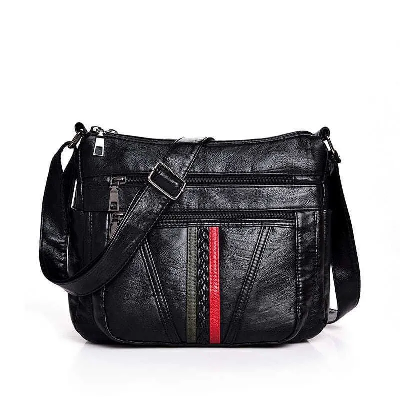 Crossbody Bag aus hochwertigem Kunstleder mit mehreren Fächern Skanto
