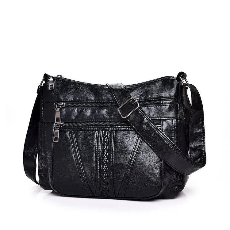 Crossbody Bag aus hochwertigem Kunstleder mit mehreren Fächern Skanto