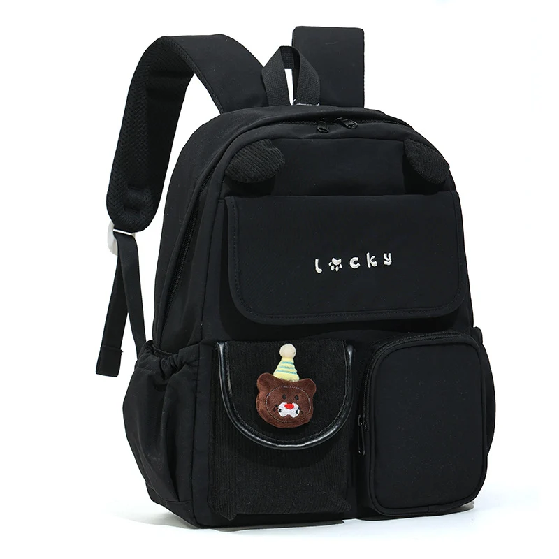 Niedlicher Plüsch-Schulrucksack mit Charakter-Design