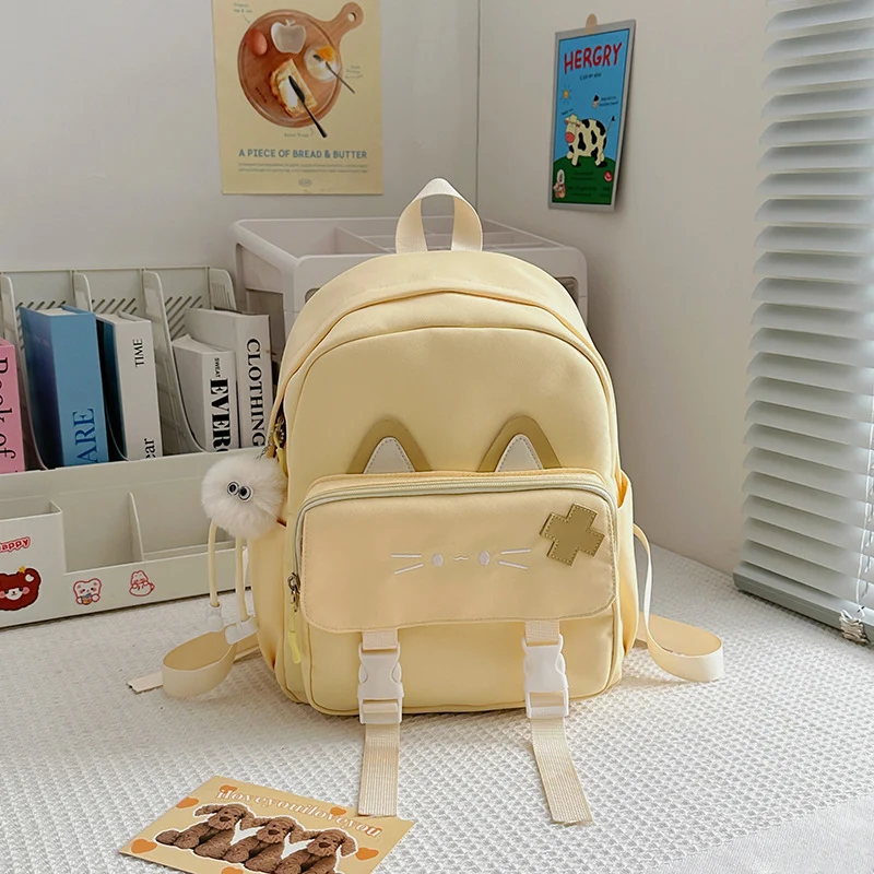 Schulrucksack mit süßem Katzenohr-Design