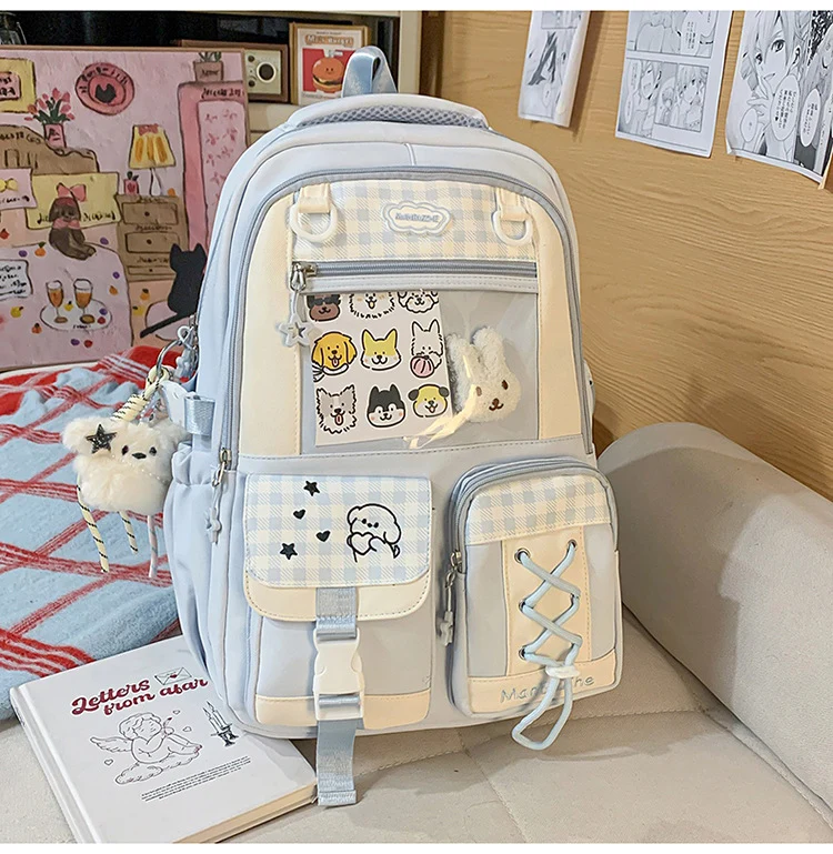 Niedlicher Schulrucksack im Kawaii-Stil