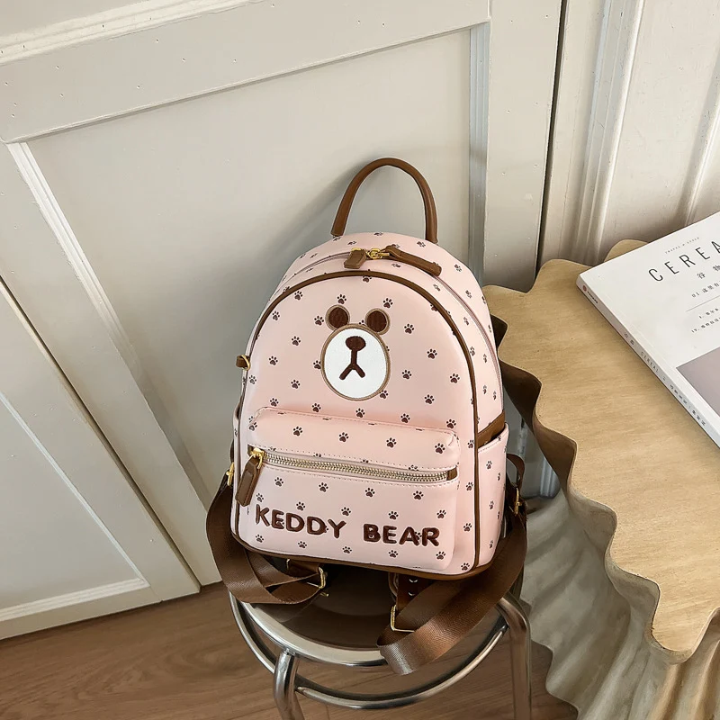 Kinder-Mini-Schulranzen mit verspieltem Bären-Design
