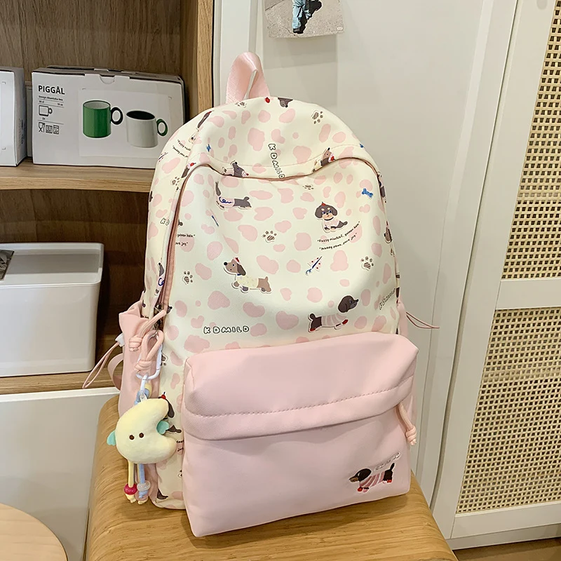 Niedlicher Schulrucksack mit Hundemotiv