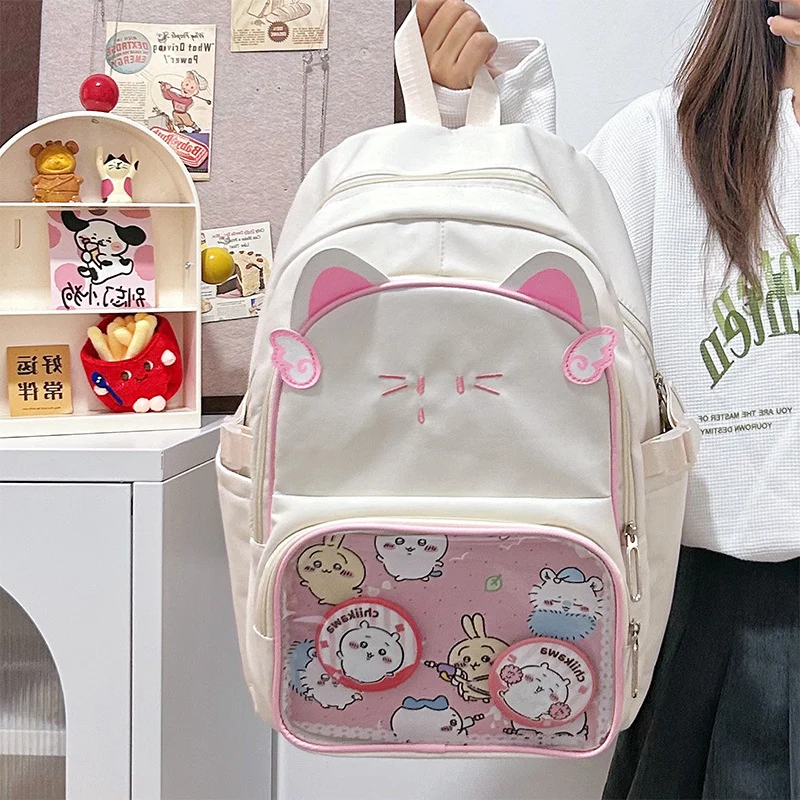 Niedlicher Schulrucksack im Katzenohren-Design