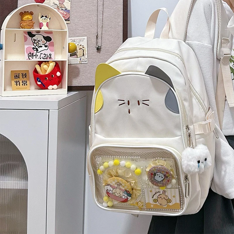 Niedlicher Schulrucksack im Katzenohren-Design