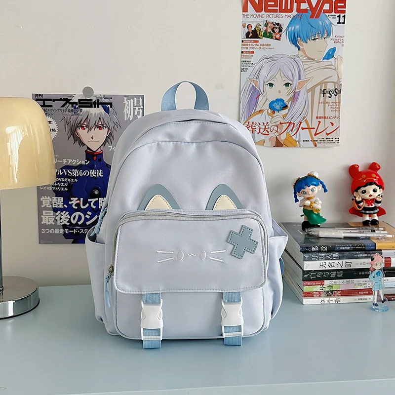 Niedlicher Schulrucksack mit Katzenohren