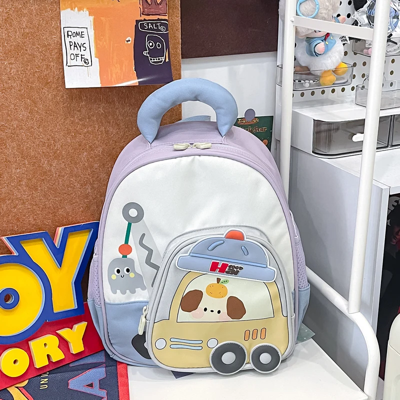 Kinder-Mini-Schultasche mit verspieltem Fahrzeug-Design
