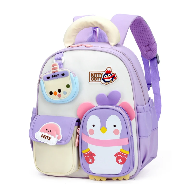 Verspielter Schulrucksack für Kinder mit Charakter-Design