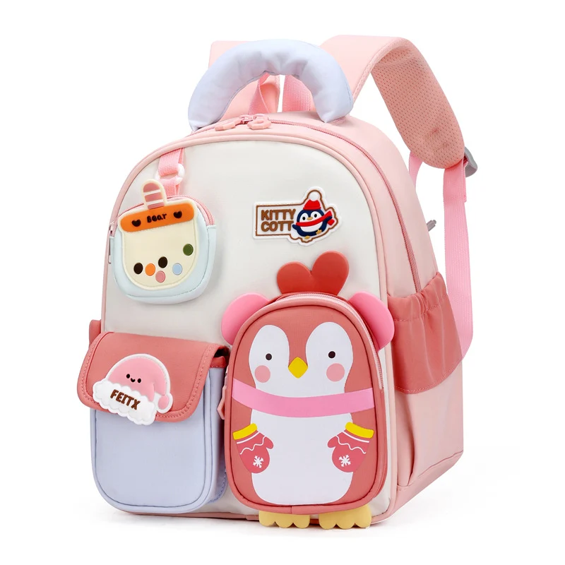 Verspielter Schulrucksack für Kinder mit Charakter-Design