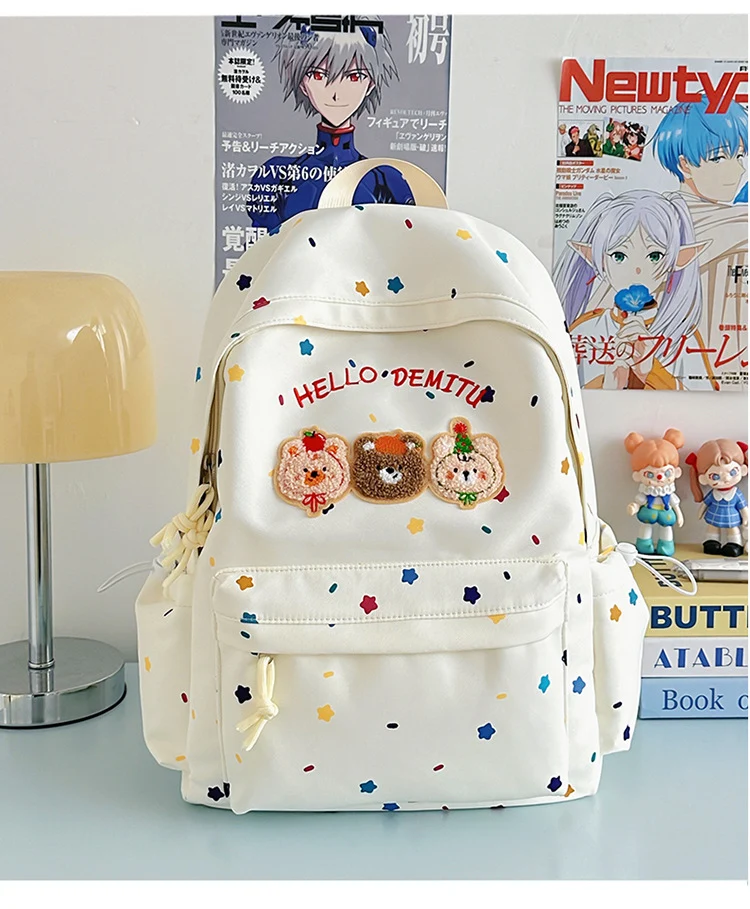 Verspielter Schulrucksack für Kinder im Cartoon-Stil
