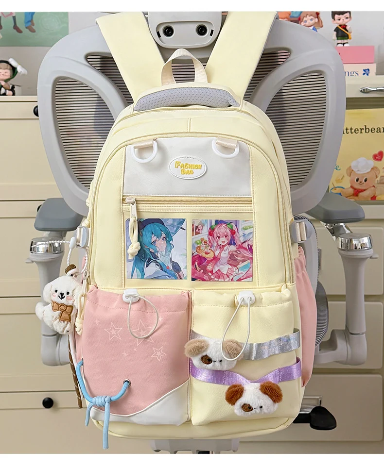 Lustiger Schulrucksack für Kinder mit Charakter-Motiv