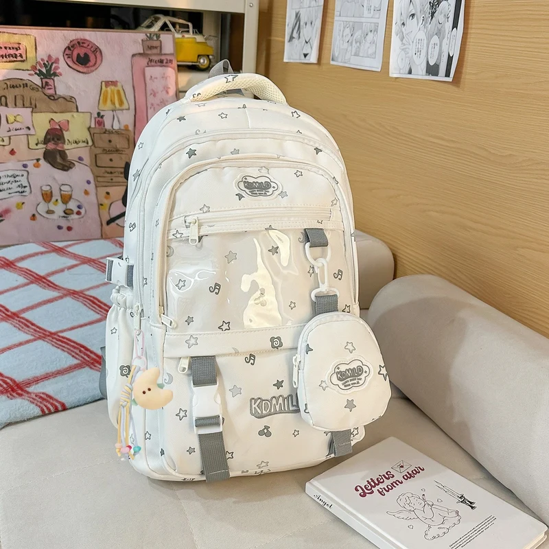 Verspielter Schulrucksack mit Cartoon-Motiv
