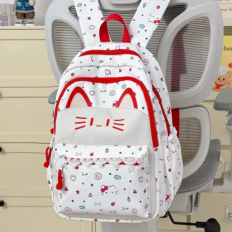 Niedlicher Schulrucksack für Kinder mit Katzenohren