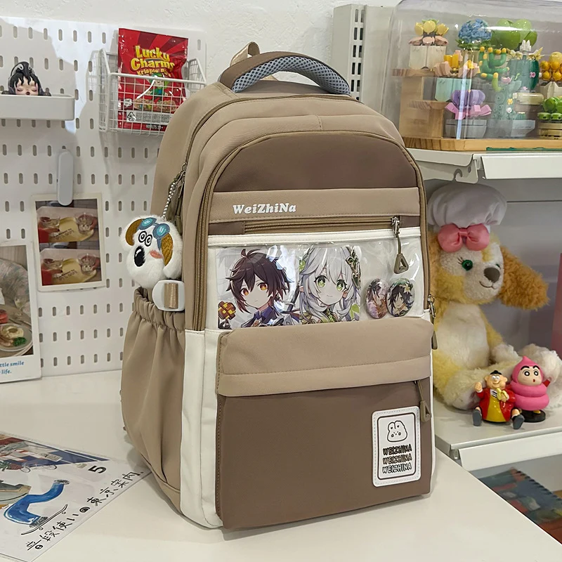 Ästhetischer Schulrucksack mit Grafikdesign