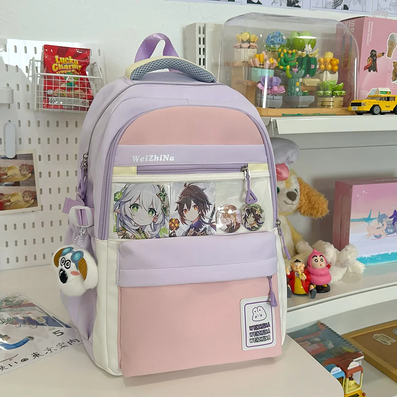 Ästhetischer Schulrucksack mit Grafikdesign