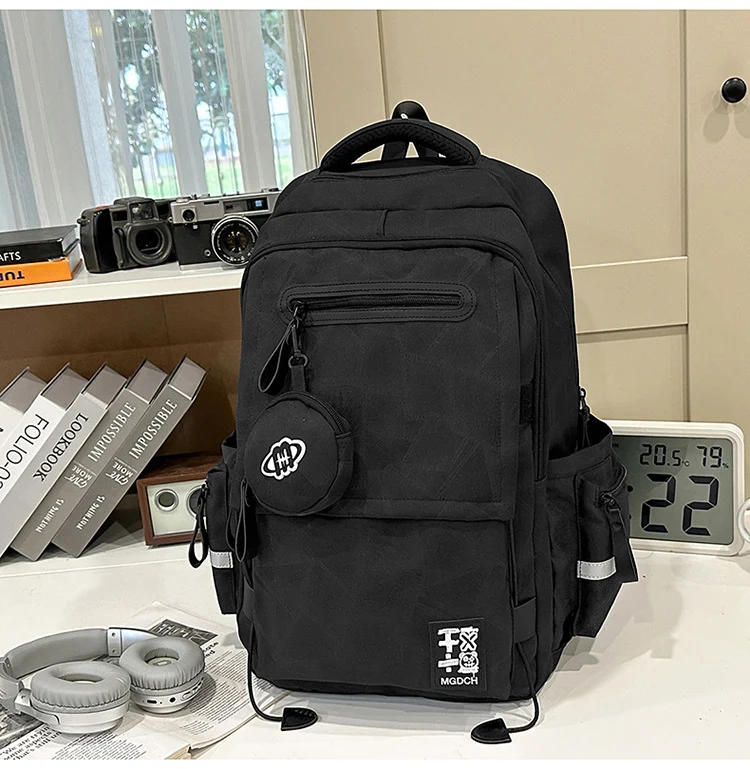 Urbaner Schulrucksack mit vielen Taschen