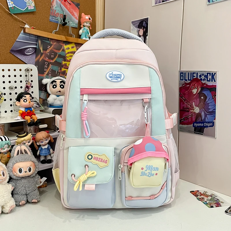 Lässiger Schulrucksack mit vielen Taschen