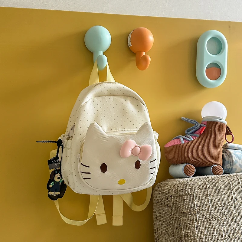 Niedliche Mini-Schultasche für Kinder mit Katzenmotiv