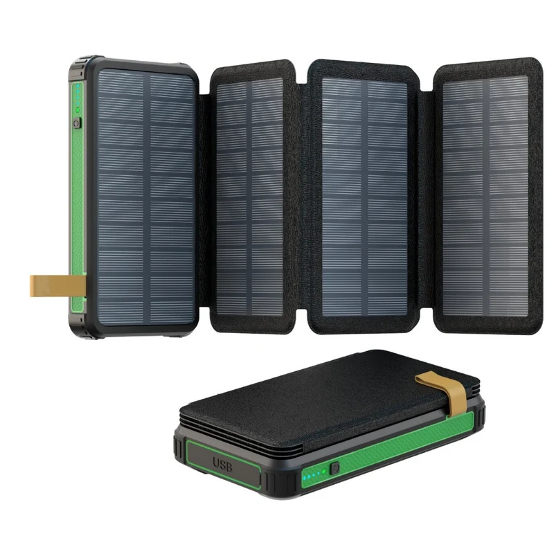 Solarbetriebene Powerbank mit Schnellladefunktion von Skanto