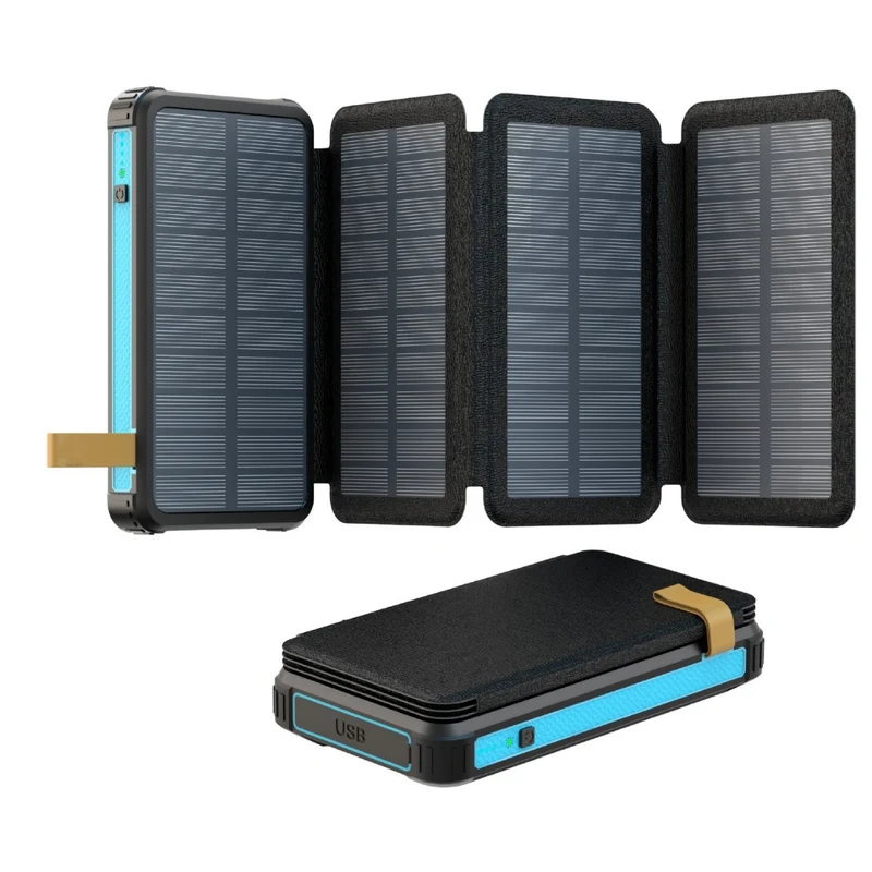 Solarbetriebene Powerbank mit Schnellladefunktion von Skanto