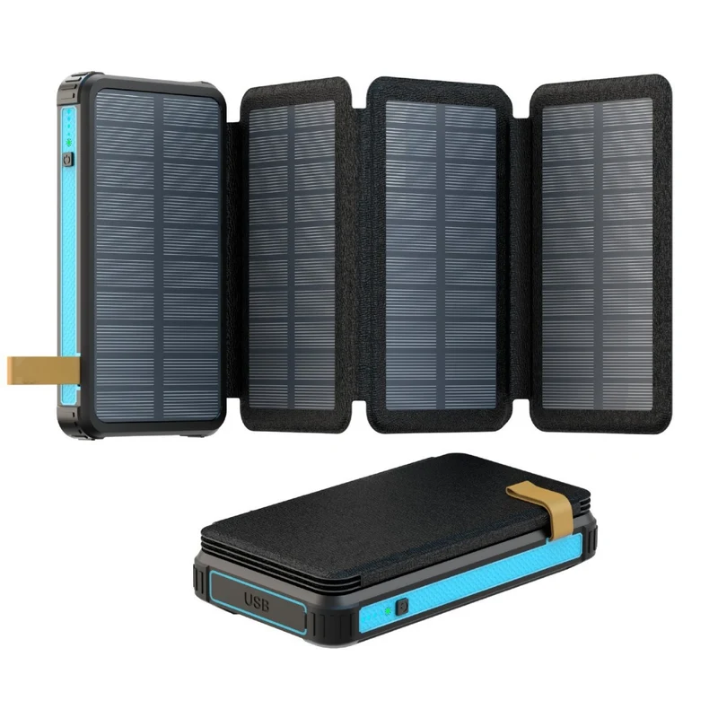Solarbetriebene Powerbank mit Schnellladefunktion von Skanto